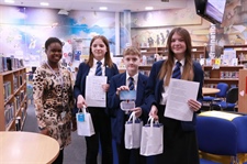 Valentine's Poetry Challenge Winners Receive Their Prizes