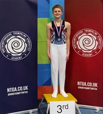 William Takes the Podium at the NTGA Trampoline Competition