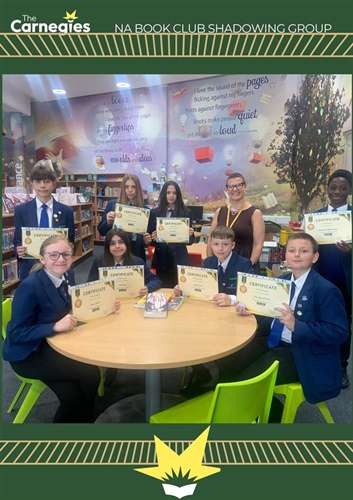 Students Shadow  the Carnegie Medal for Writing