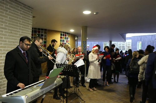 Staff Spread Festive Cheer at the School Gate