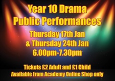 Year 10 Drama Public Performance Evening